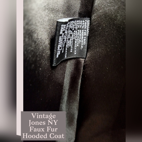 NWOT Cozy Jones NY Faux Fur Chocolate Brown Swing Coat, Small - Picture 6 of 6